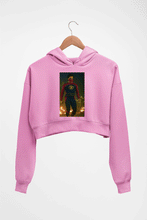 Load image into Gallery viewer, Minnal Murali Crop HOODIE FOR WOMEN-Light Baby Pink-Ektarfa.online
