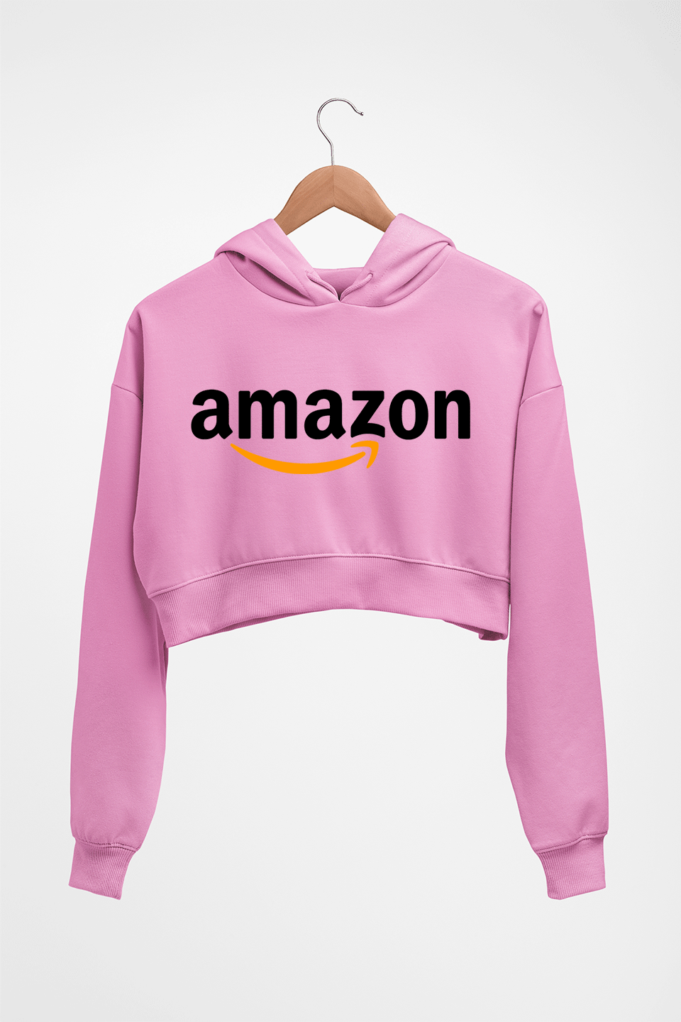 Amazon Crop HOODIE FOR WOMEN-Light Baby Pink-Ektarfa.online