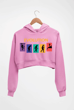 Load image into Gallery viewer, Evolution Football Crop HOODIE FOR WOMEN-Light Baby Pink-Ektarfa.online
