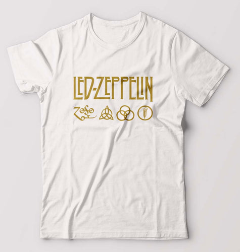 Led Zeppelin T-Shirt for Men-White-Ektarfa.online
