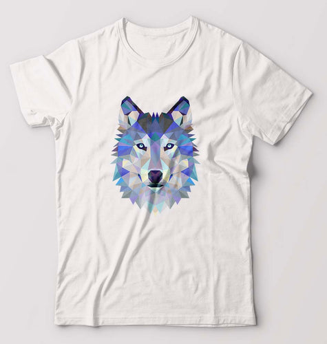 Wolf T-Shirt for Men-White-Ektarfa.online