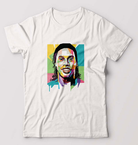 Ronaldinho T-Shirt for Men-White-Ektarfa.online