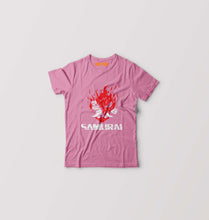 Load image into Gallery viewer, Cyberpunk Samurai Kids T-Shirt for Boy/Girl-Pink-Ektarfa.online
