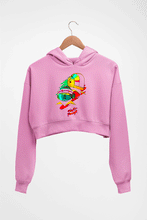 Load image into Gallery viewer, Daft Punk Crop HOODIE FOR WOMEN-Light Baby Pink-Ektarfa.online
