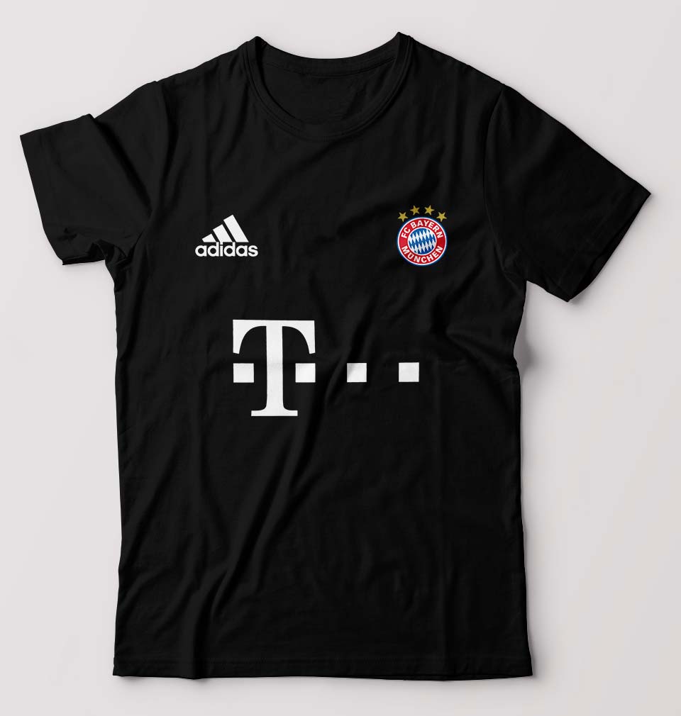 FC Bayern Munich 2021-22 T-Shirt for Men-Black-Ektarfa.online