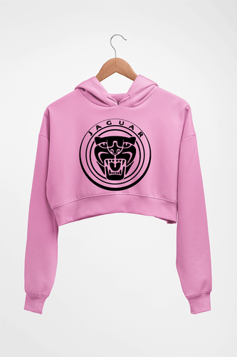 Jaguar Crop HOODIE FOR WOMEN-Light Baby Pink-Ektarfa.online