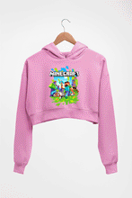 Load image into Gallery viewer, Minecraft Crop HOODIE FOR WOMEN-Light Baby Pink-Ektarfa.online
