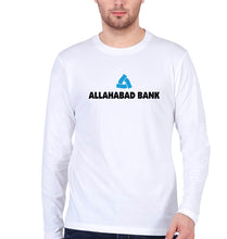 Load image into Gallery viewer, Allahabad Bank Full Sleeves T-Shirt for Men-White-Ektarfa.online
