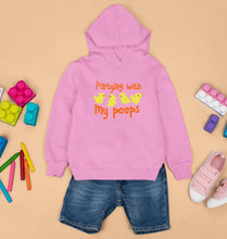 Load image into Gallery viewer, Partying With My Peeps Kids Hoodie for Boy/Girl-0-1 Year(22 Inches)-Light Baby Pink-Ektarfa.online
