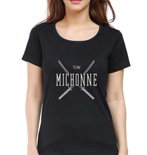 Load image into Gallery viewer, Team Michonne T-Shirt for Women-Black-Ektarfa.online
