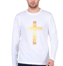Load image into Gallery viewer, Christian Full Sleeves T-Shirt for Men-White-Ektarfa.online
