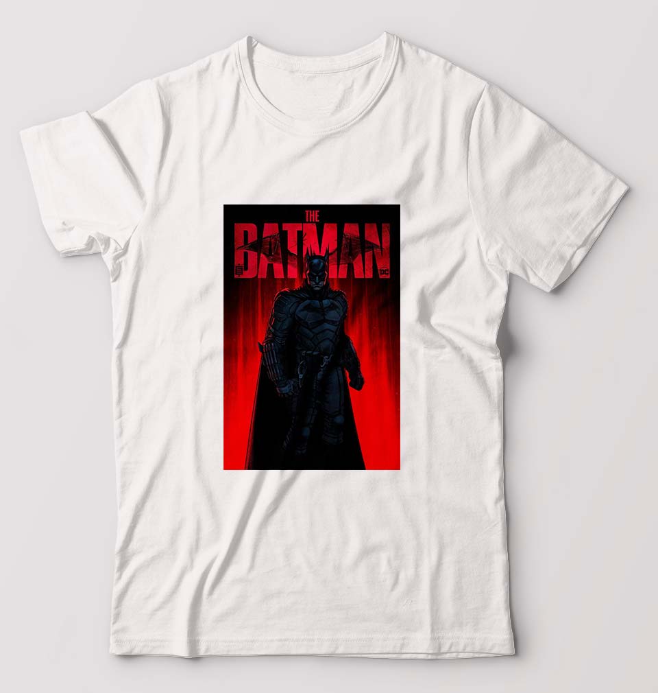 Batman Superhero T-Shirt for Men-White-Ektarfa.online