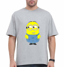 Load image into Gallery viewer, Minion Oversized T-Shirt for Men-Grey-Ektarfa.online
