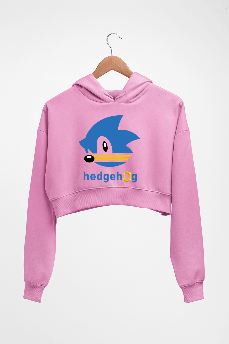 Sonic Crop HOODIE FOR WOMEN-Light Baby Pink-Ektarfa.online