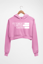 Load image into Gallery viewer, Vetements Crop HOODIE FOR WOMEN-Light Baby Pink-Ektarfa.online
