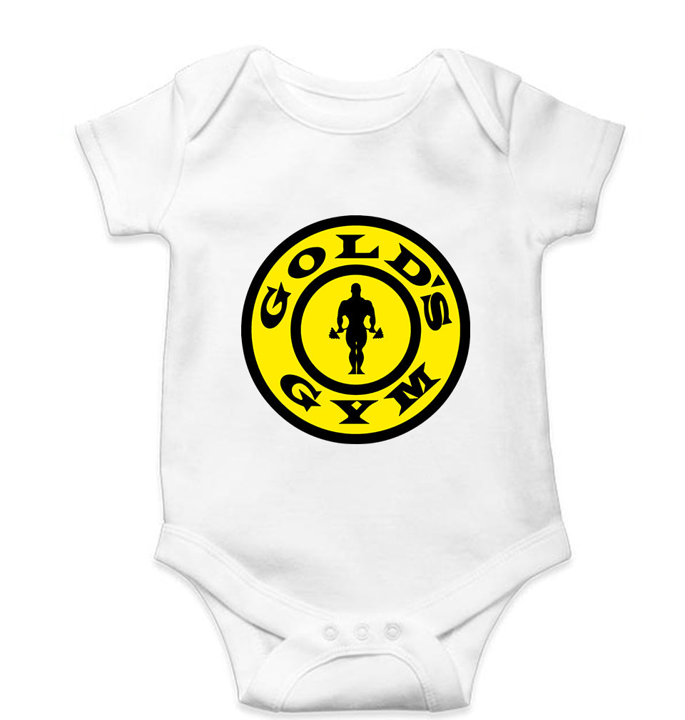 Gold's Gym Kids Romper For Baby Boy/Girl-White-Ektarfa.online