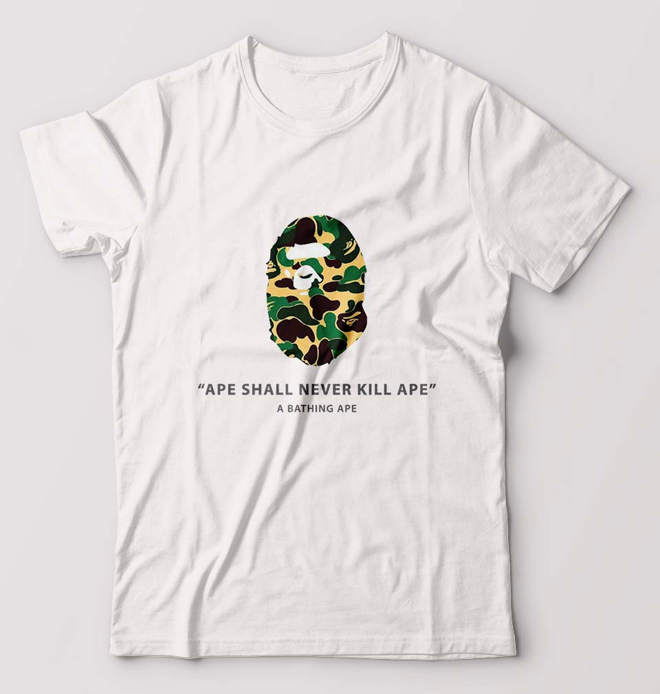 A Bathing Ape T-Shirt for Men-White-Ektarfa.online