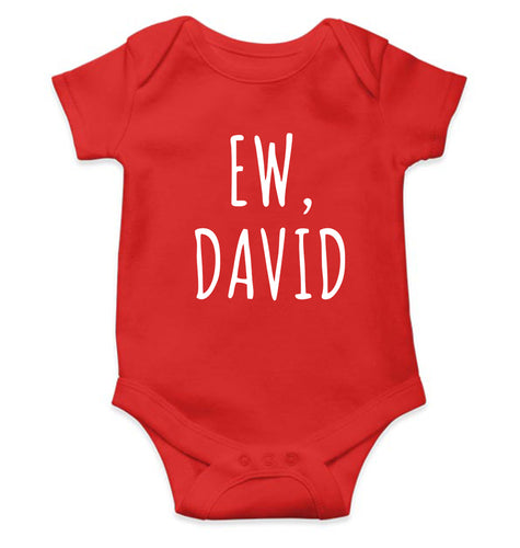 Schitts Creek EW David Kids Romper For Baby Boy/Girl-0-5 Months(18 Inches)-RED-Ektarfa.online