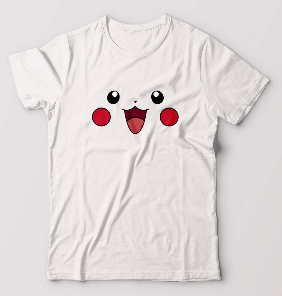 Pikachu T-Shirt for Men-White-Ektarfa.online