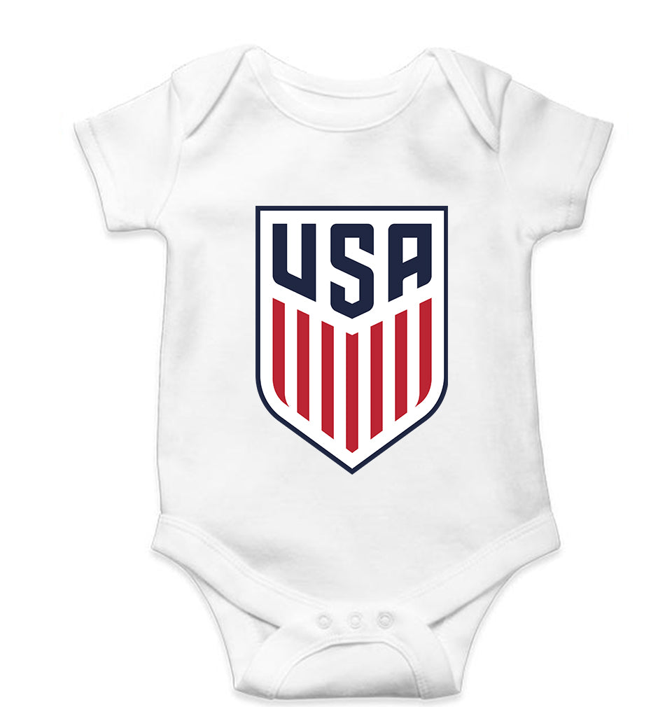 USA Football Kids Romper For Baby Boy/Girl-White-Ektarfa.online