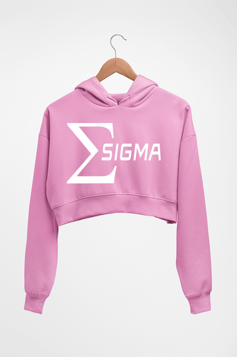 Sigma Crop HOODIE FOR WOMEN-Light Baby Pink-Ektarfa.online