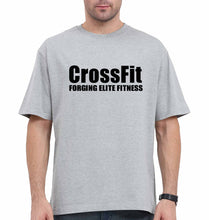 Load image into Gallery viewer, CrossFit Oversized T-Shirt for Men-Grey-Ektarfa.online
