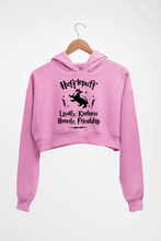 Load image into Gallery viewer, Hufflepuff Harry Potter Crop HOODIE FOR WOMEN-Light Baby Pink-Ektarfa.online
