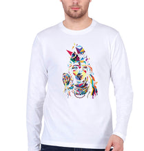 Load image into Gallery viewer, Shiv Full Sleeves T-Shirt for Men-White-Ektarfa.online
