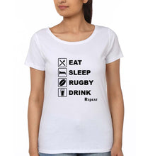 Load image into Gallery viewer, Rugby T-Shirt for Women-White-Ektarfa.online
