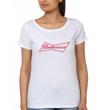 Load image into Gallery viewer, Budweiser T-Shirt for Women-White-Ektarfa.online
