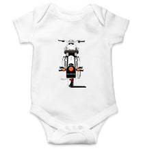 Load image into Gallery viewer, Royal Enfield - Bullet With Number Kids Romper Kids Romper For Baby Boy/Girl-0-5 Months(18 Inches)-White-Ektarfa.online
