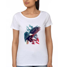 Load image into Gallery viewer, Eagle T-Shirt for Women-White-Ektarfa.online
