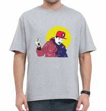 Load image into Gallery viewer, Divine Oversized T-Shirt for Men-Grey-Ektarfa.online
