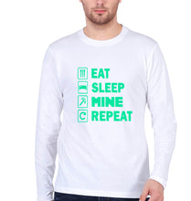 Load image into Gallery viewer, Minecraft Full Sleeves T-Shirt for Men-White-Ektarfa.online
