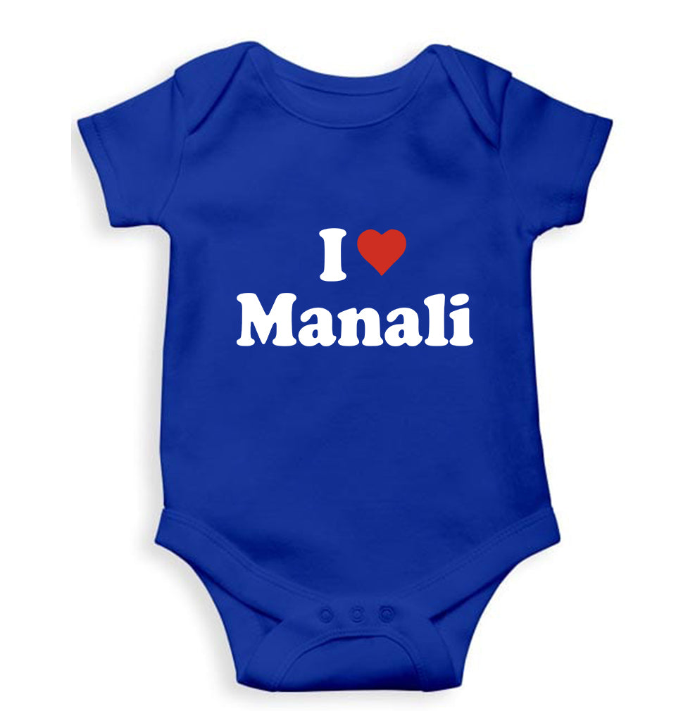 I Love Manali Kids Romper For Baby Boy/Girl-0-5 Months(18 Inches)-Royal Blue-Ektarfa.online