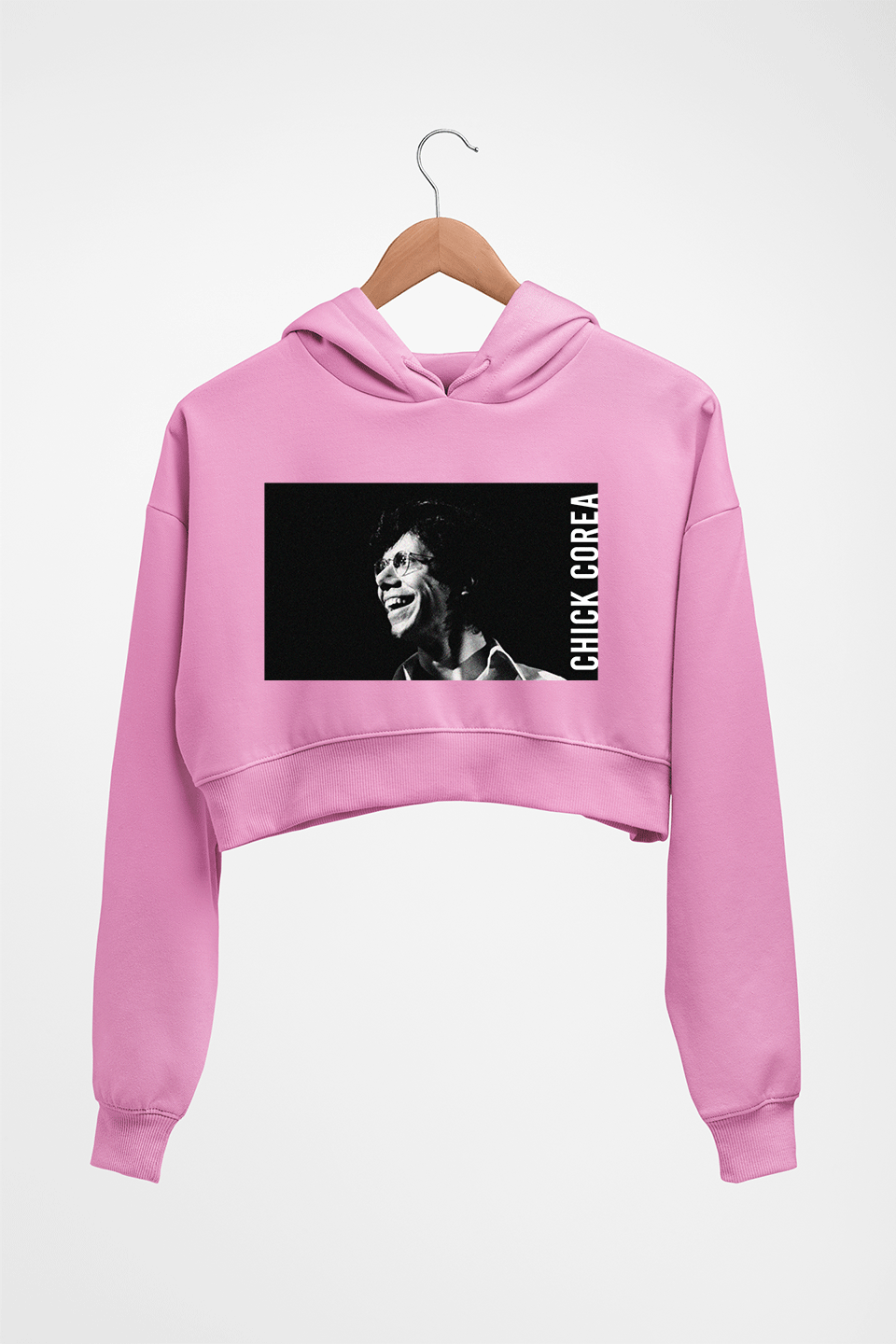Chick Corea Crop HOODIE FOR WOMEN-Light Baby Pink-Ektarfa.online