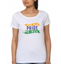 Load image into Gallery viewer, Made in India T-Shirt for Women-White-Ektarfa.online
