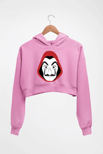 Load image into Gallery viewer, Salvador Dalí Crop HOODIE FOR WOMEN-Light Baby Pink-Ektarfa.online
