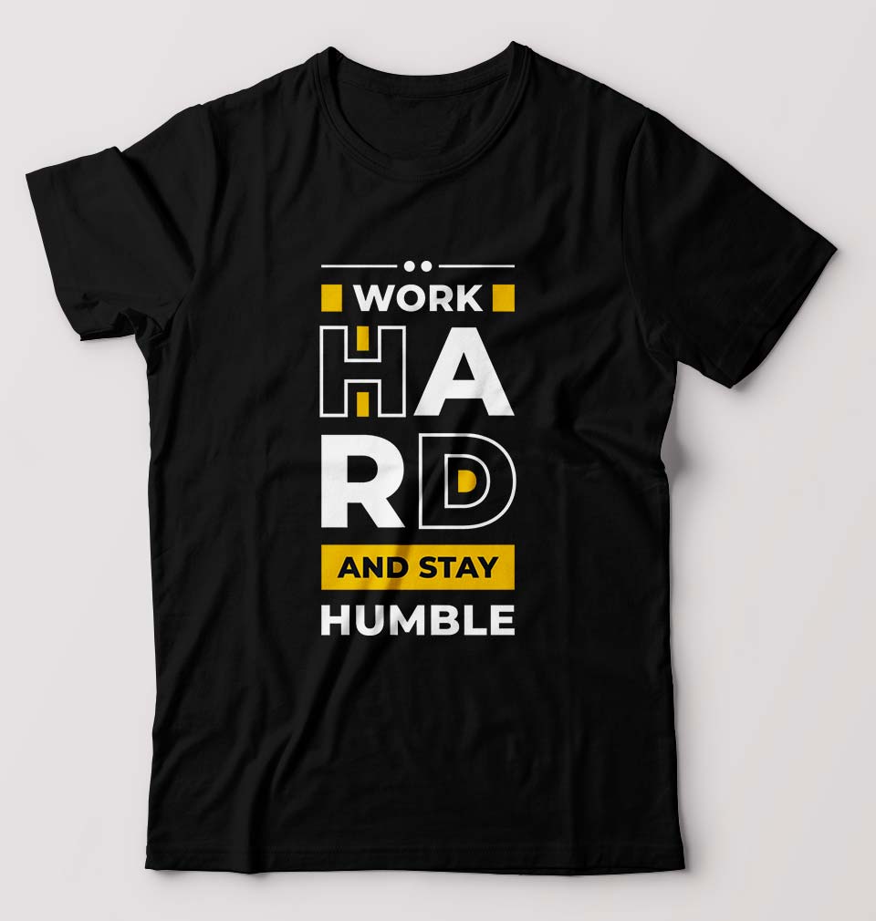 Work Hard T-Shirt for Men-Black-Ektarfa.online