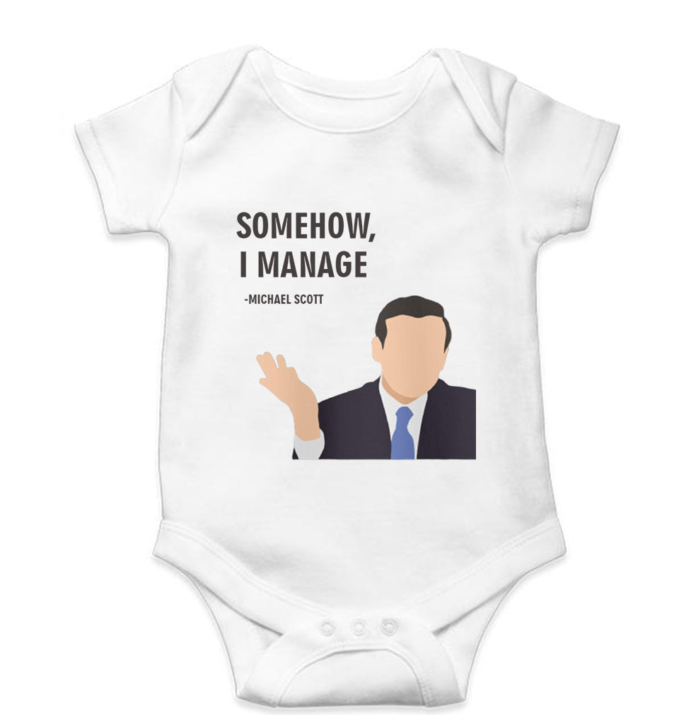 Michael Scott Kids Romper For Baby Boy/Girl-White-Ektarfa.online