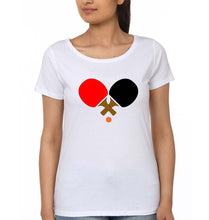 Load image into Gallery viewer, Table Tennie (TT) T-Shirt for Women-White-Ektarfa.online
