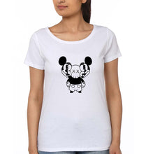 Load image into Gallery viewer, Kaws Mickey T-Shirt for Women-White-Ektarfa.online
