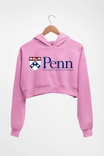 Load image into Gallery viewer, University of Pennsylvania Crop HOODIE FOR WOMEN-Light Baby Pink-Ektarfa.online
