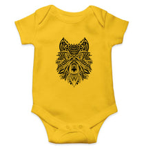 Load image into Gallery viewer, WOLF Kids Romper For Baby Boy/Girl-0-5 Months(18 Inches)-Yellow-Ektarfa.online
