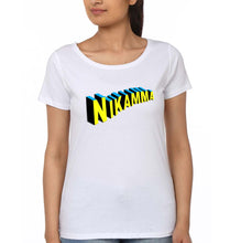 Load image into Gallery viewer, Nikamma T-Shirt for Women-White-Ektarfa.online
