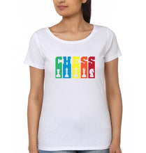 Load image into Gallery viewer, Chess T-Shirt for Women-White-Ektarfa.online

