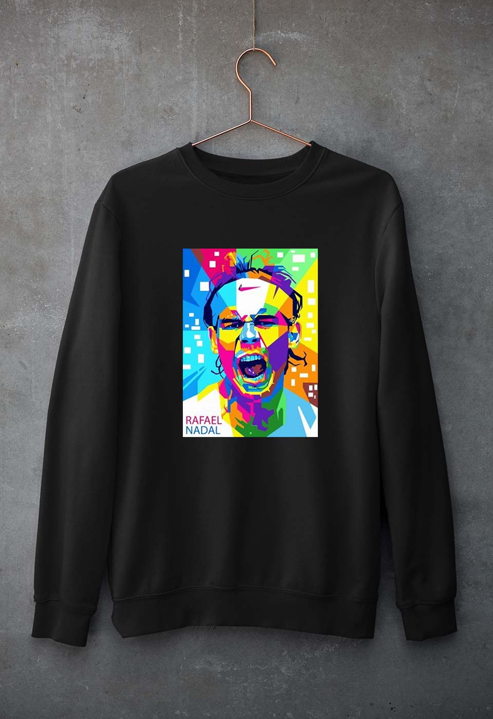 Rafael Nadal (RAFA) Unisex Sweatshirt for Men/Women-Black-Ektarfa.online