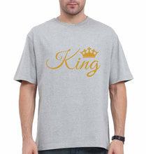 Load image into Gallery viewer, King Oversized T-Shirt for Men-Grey-Ektarfa.online
