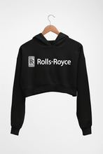 Load image into Gallery viewer, Rolls Royce Crop HOODIE FOR WOMEN-Black-Ektarfa.online
