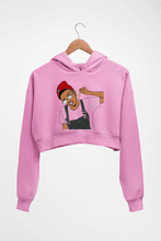 Load image into Gallery viewer, MC Stan Crop HOODIE FOR WOMEN-Light Baby Pink-Ektarfa.online
